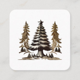 Tarjeta De Visita Cuadrada Árbol Mágico
