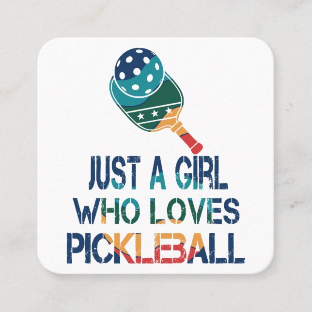 Tarjeta De Visita Cuadrada Arcoiris de mujeres fulano (Anverso)