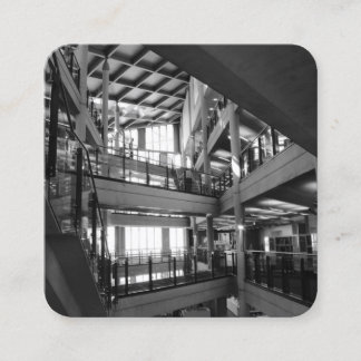 Tarjeta De Visita Cuadrada Arquitectura moderna - Biblioteca central de Cardi