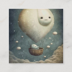 Tarjeta De Visita Cuadrada Arte místico celestial