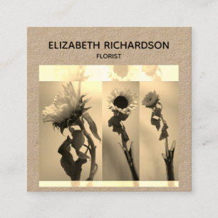 Tarjeta De Visita Cuadrada Artesanía artística del Collage de fotos del giras