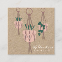 Artista de macramé adorable diseño colgante hecho
