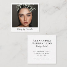 Artista de Maquillaje Moderno Foto Elegante Script