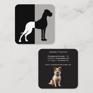 Tarjeta De Visita Cuadrada Automatische Doggen Visitenkarten