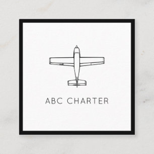 Tarjeta De Visita Cuadrada Aviación aérea