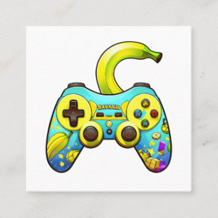 Tarjeta De Visita Cuadrada Banana controlada 01