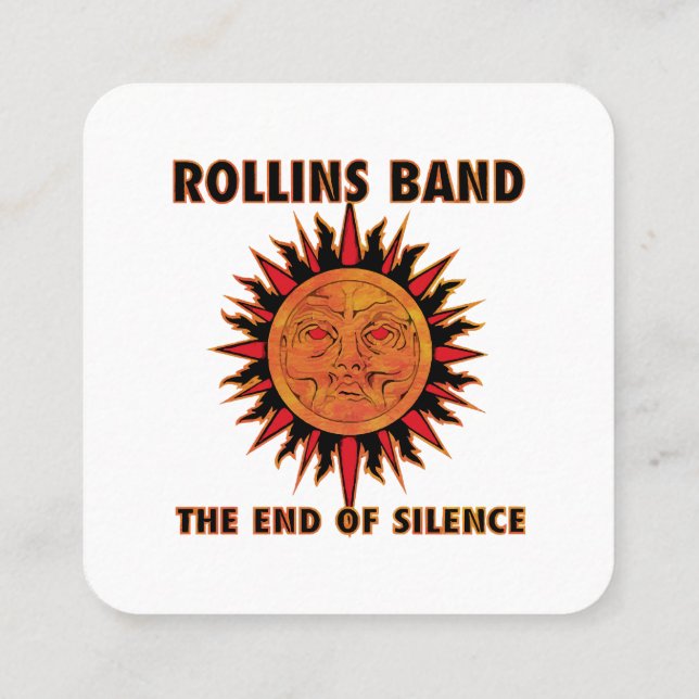 Tarjeta De Visita Cuadrada Banda de ensueño de sequías (Reverso)