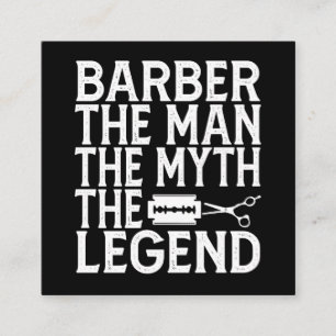 Tarjeta De Visita Cuadrada Barbero El Hombre 2024