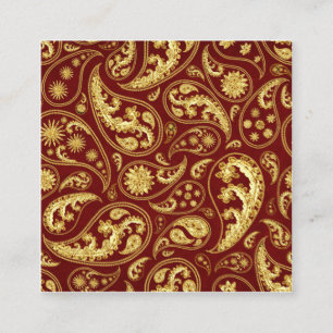 Tarjeta De Visita Cuadrada Bellamente inspirado en la etnia, con patrones de 