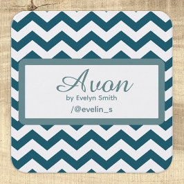 Tarjeta De Visita Cuadrada Belleza de Avon Marketing