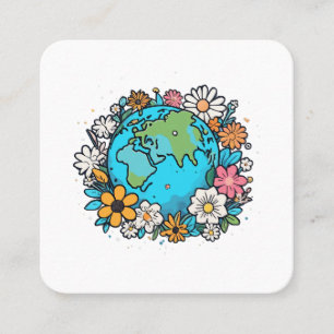 Tarjeta De Visita Cuadrada Belleza de la Tierra