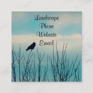 Tarjeta De Visita Cuadrada Bird Naturaleza