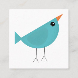 Tarjeta De Visita Cuadrada Birdy