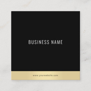 Tarjeta De Visita Cuadrada Blanco llano simple elegante moderno Guay del