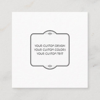 Tarjeta De Visita Cuadrada BLANCO Su Diseño Aquí -