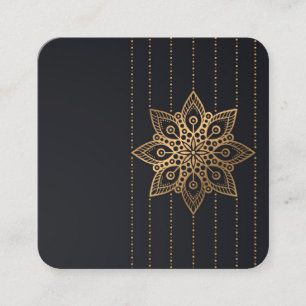 Tarjeta De Visita Cuadrada Blank Mandala