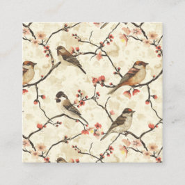 Tarjeta De Visita Cuadrada Blossom and Song