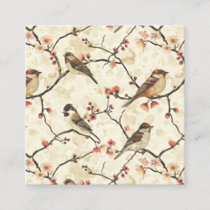 Tarjeta De Visita Cuadrada Blossom and Song