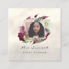 Tarjeta De Visita Cuadrada Boda de eventos fotográficos Fotografía de Marsala