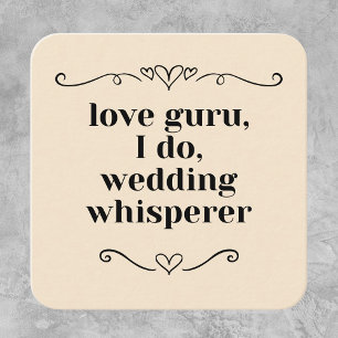 Tarjeta De Visita Cuadrada Boda de personalizable Planificador de eventos Gur