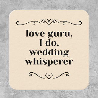 Tarjeta De Visita Cuadrada Boda de personalizable Planificador de eventos Gur