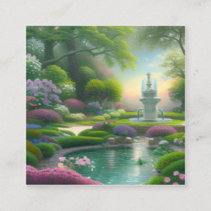 Tarjeta De Visita Cuadrada Bonito gráfico de fuente