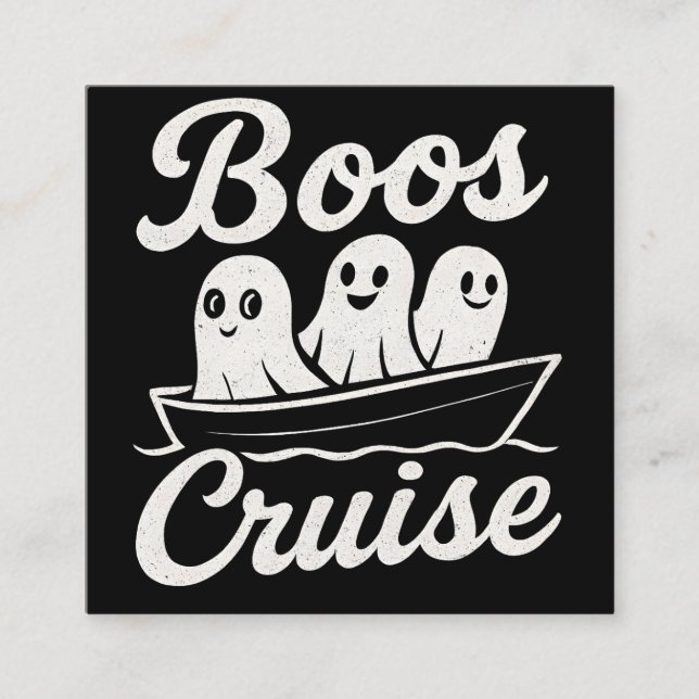 Tarjeta De Visita Cuadrada Boos cruise  (Anverso)