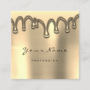 Tarjeta De Visita Cuadrada Brows Wax Lash Sencillamente maquillaje Lux Dris G