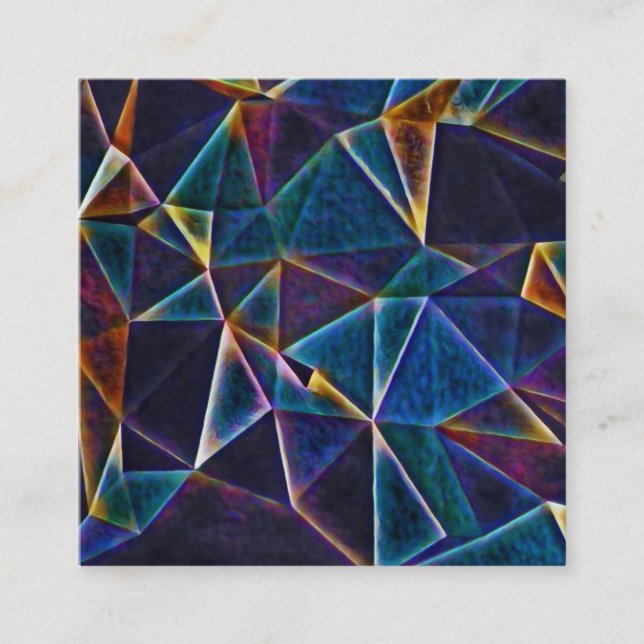 Tarjeta De Visita Cuadrada Burbujas rotas (Anverso)