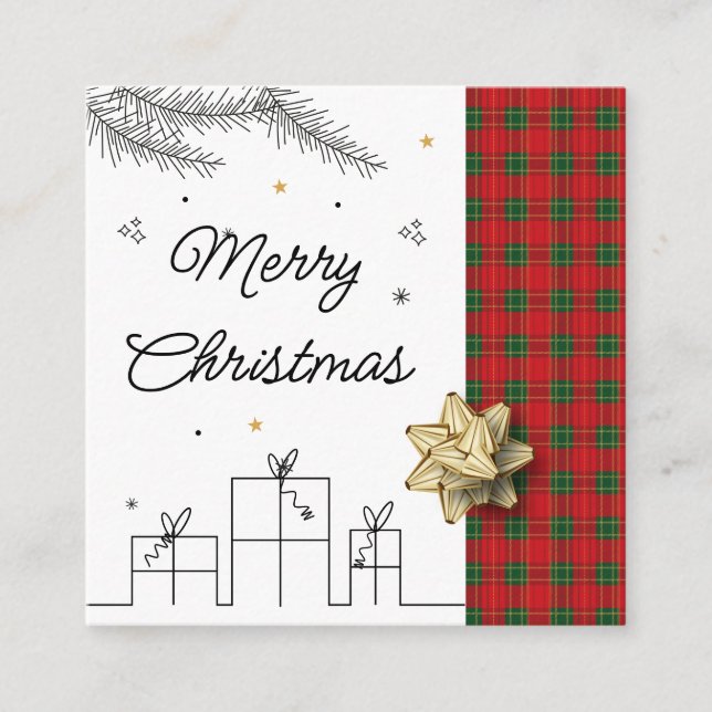 Tarjeta De Visita Cuadrada Business Card (Anverso)