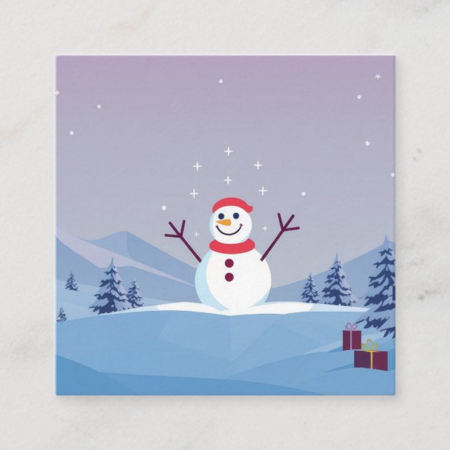 Tarjeta De Visita Cuadrada Business Card (Anverso)