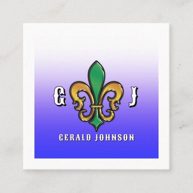 Tarjeta De Visita Cuadrada Business Card (Anverso)