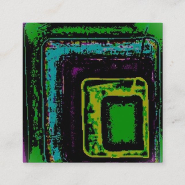 Tarjeta De Visita Cuadrada Business Card style and design (Anverso)