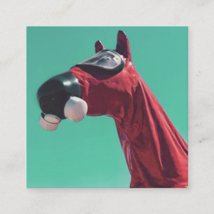 Tarjeta De Visita Cuadrada caballo de guerra fría