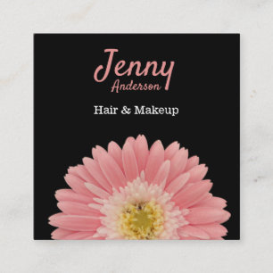 Tarjeta De Visita Cuadrada Cabello y maquillaje