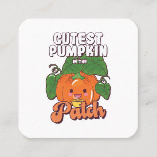 Tarjeta De Visita Cuadrada calabaza más linda del sembrado