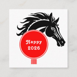 Tarjeta De Visita Cuadrada Calendario del año 2026