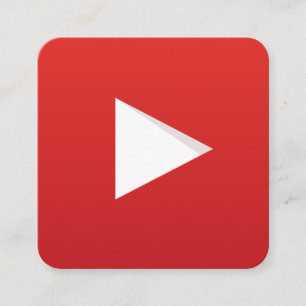 Tarjeta De Visita Cuadrada Canal de YouTube