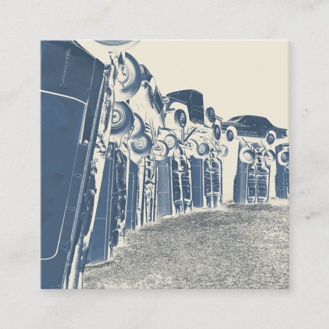 Tarjeta De Visita Cuadrada carhenge (Anverso)