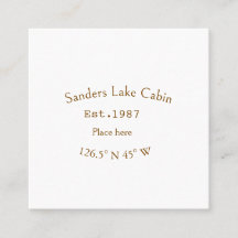 Casa del lago. Fecha año personalizado coordenadas