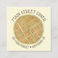 Chef del restaurante de comida Waffle Diner Brunch
