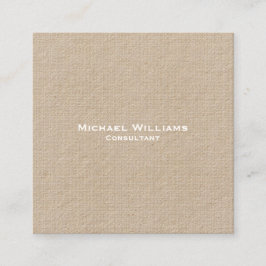 Tarjeta De Visita Cuadrada Cheques de moda Kraft profesional Minimalista mode