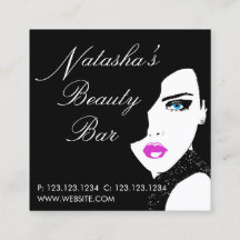 Chica de moda Bar de belleza rosa negro