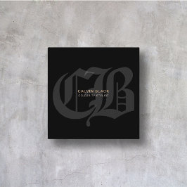 Tarjeta De Visita Cuadrada Chrome Hearts Profesional Estilo Minimalista Moder