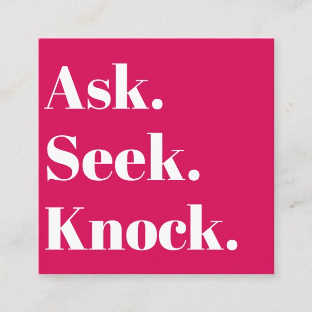 Tarjeta De Visita Cuadrada Church Business Código QR Rojo promocional (Anverso)