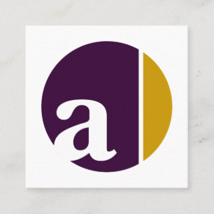 Tarjeta De Visita Cuadrada círculos de aplastamiento de colores