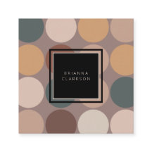 Círculos de tonos de tierra Minimalistas profesion