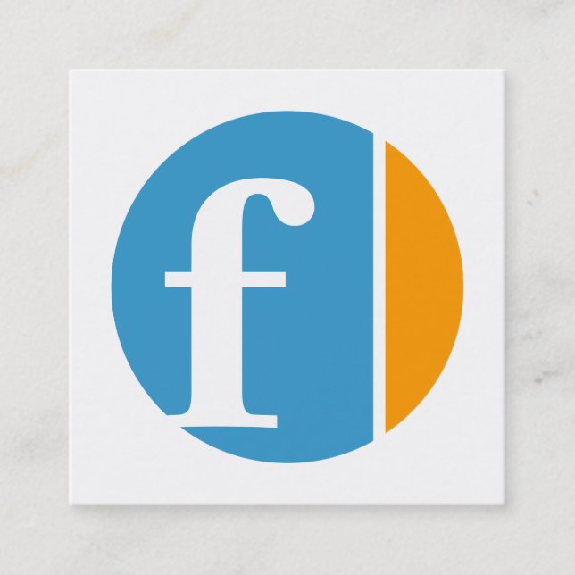 Tarjeta De Visita Cuadrada círculos del agolpamiento del color (Anverso)