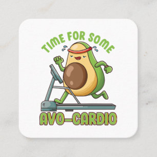 Tarjeta De Visita Cuadrada Citas De Humor Divertido Ejercicio De Entrenamient