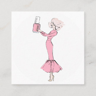 Tarjeta De Visita Cuadrada Clavos